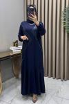 Afra Abiye Elbise Lacivert  Lacivert