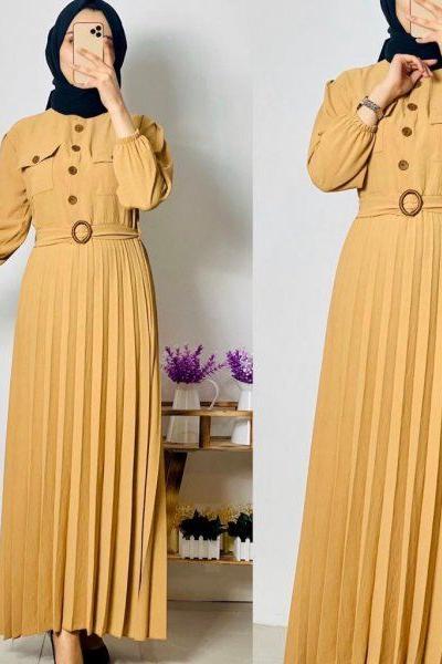ahi elbise Hardal Sarısı