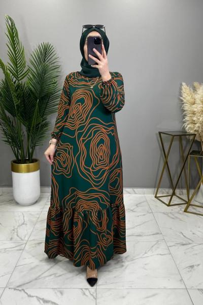 Alara Elbise Zümrüt Yeşil