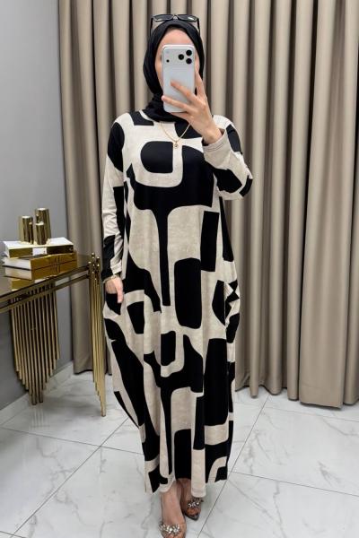 Alev Elbise Siyah Siyah