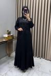 Aleyna Abiye Elbise Siyah Siyah