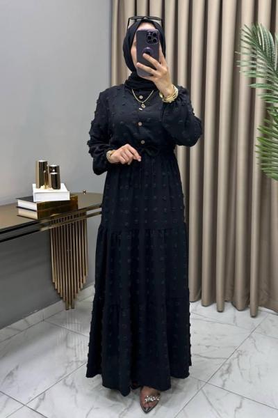 Alina Elbise Siyah Siyah