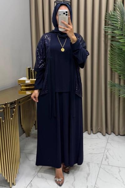 Almina Abiye Takım Lacivert  Lacivert