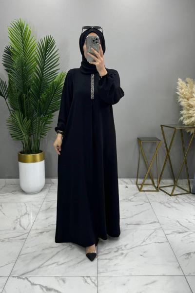 Almina Elbise Siyah Siyah