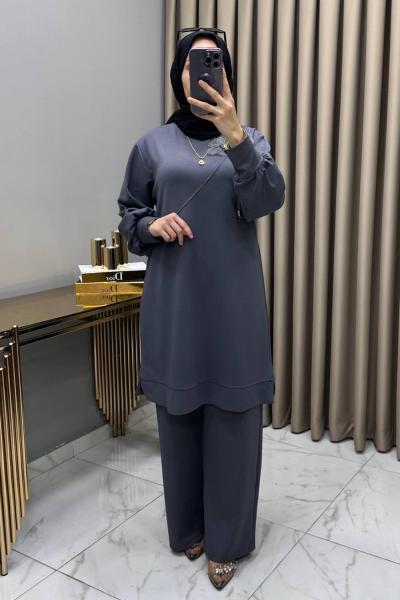 Almina Takım Füme Füme