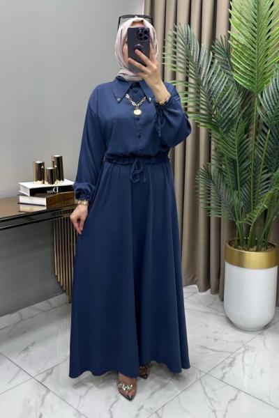 Asel Etekli Takım Lacivert  Lacivert