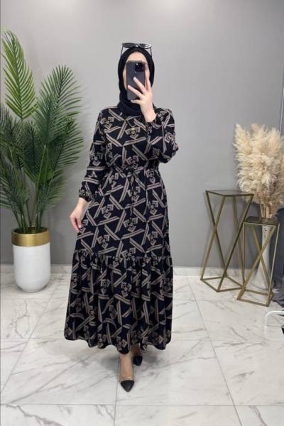 Aslı Elbise Vizon Vizon