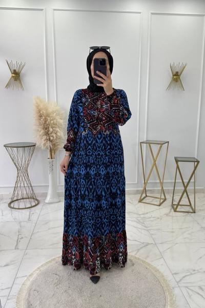 Asmin Elbise Lacivert Lacivert