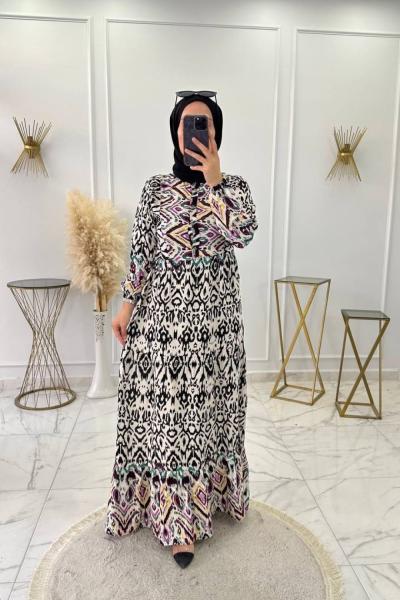 Asmin Elbise Beyaz Beyaz