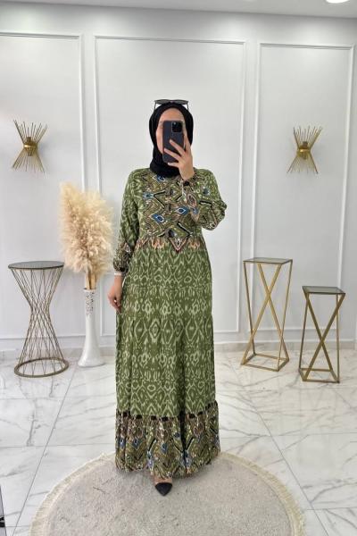 Asmin Elbise Yeşil Yeşil