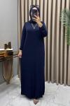 Asude Elbise Lacivert  Lacivert