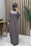 Asude Elbise Gri  Gri