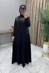 Asya Elbise Siyah Siyah