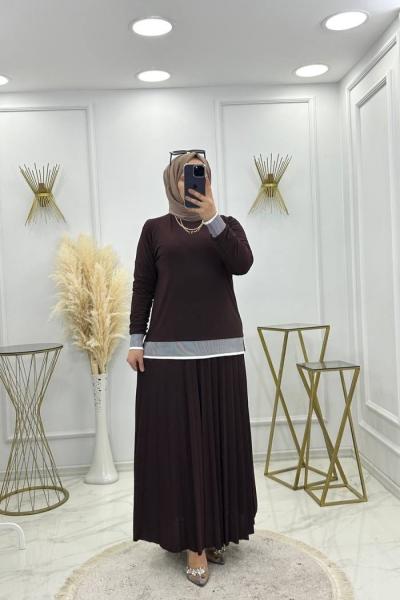 Ayaz Takım Kahve Kahverengi