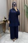 Ayben Fileli Üçlü Takım Lacivert Lacivert