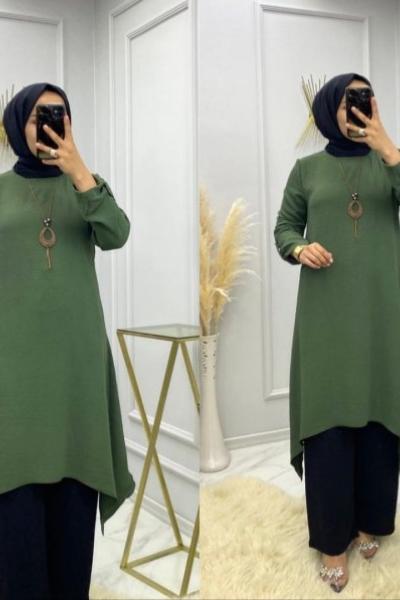 Ayda Tunik Pantolon Takım Haki
