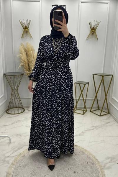 Aygül Elbise Lacivert Lacivert