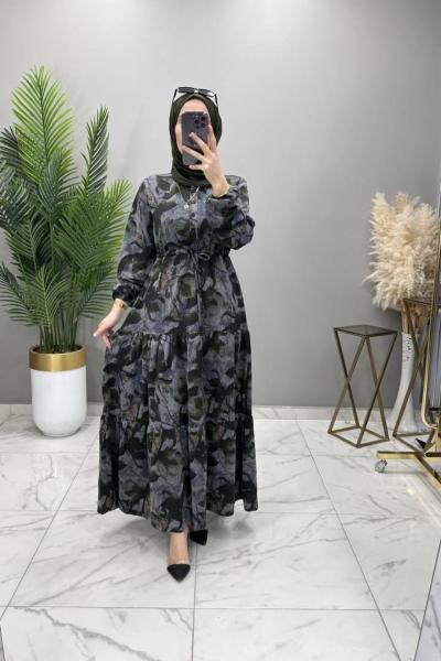 Aygün Elbise Haki Haki