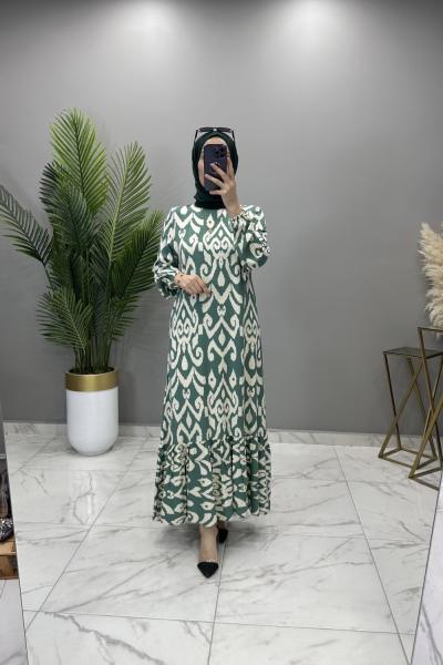 Aylin Elbise Yeşil Yeşil