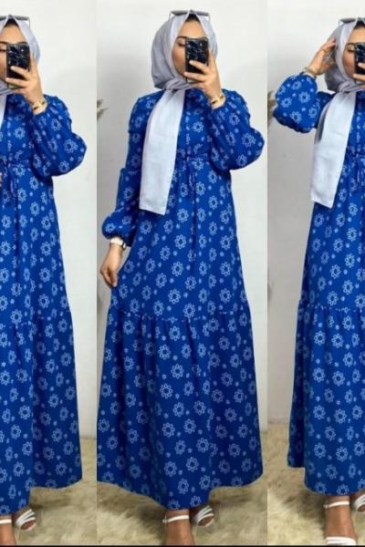 Ayrobin İthal Elbise İndigo Mavi