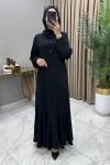 Aysel Elbise Siyah Siyah