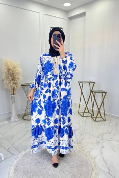 Bahar Elbise Beyaz Beyaz