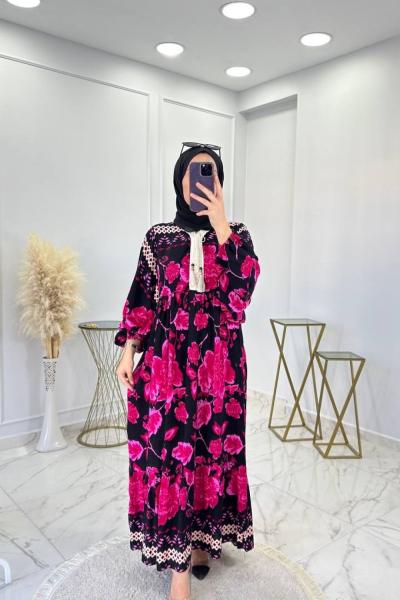 Bahar Elbise Siyah  Siyah