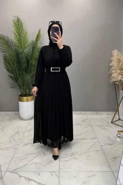 Banu Elbise Siyah Siyah