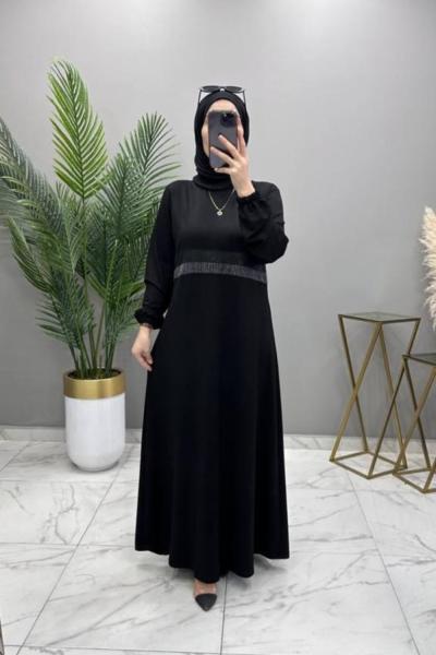 Başak Elbise Siyah Siyah