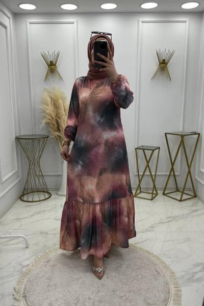 Batik Desen Elbise-Pudra Pudra