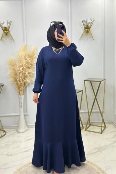 Bedia Elbise Lacivert Lacivert