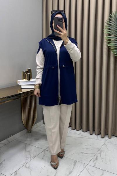 Begonya Üçlü Takım Lacivert  Lacivert