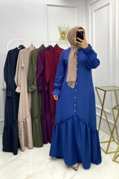 Belgin Elbise İndigo