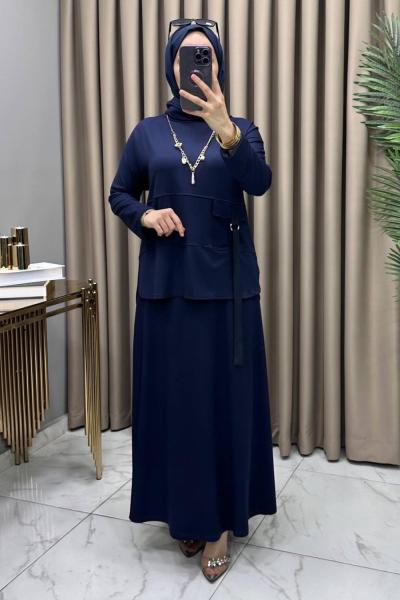 Belis Etekli Takım Lacivert  Lacivert