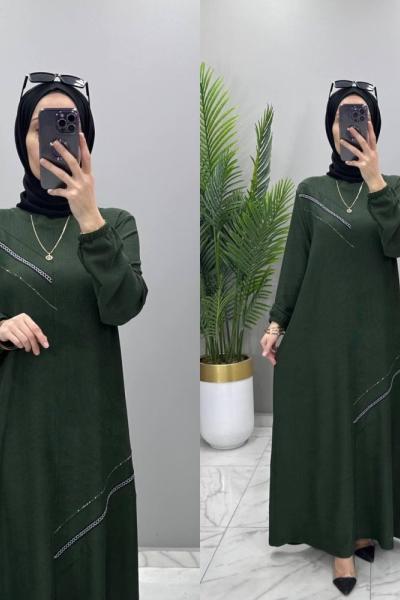 Bengin Elbise Haki Haki