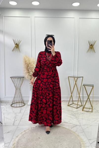 Beren Elbise Kırmızı Kırmızı