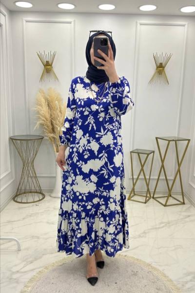 Berfin Elbise Lacivert Lacivert