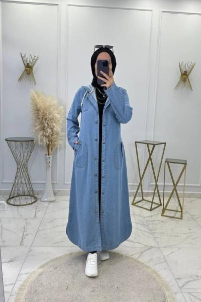 Berre Kot Kap Açık Mavi kot mavi