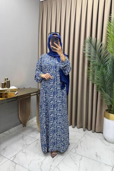 Berrin Elbise İndigo İndigo