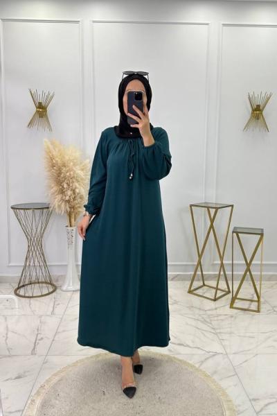 Betül Elbise Petrol Yeşili Petrol Yeşili