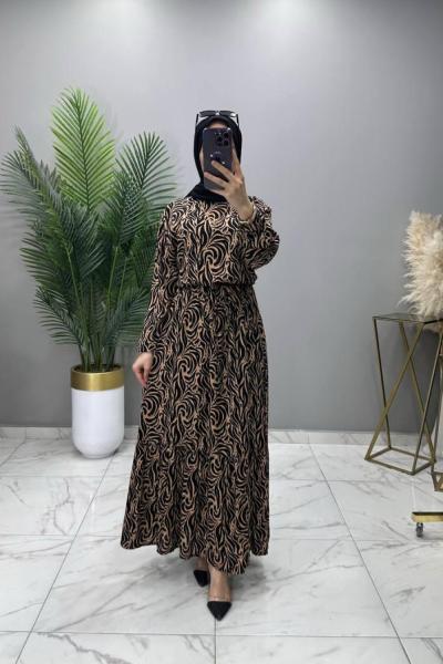 Beyza Elbise Siyah Siyah