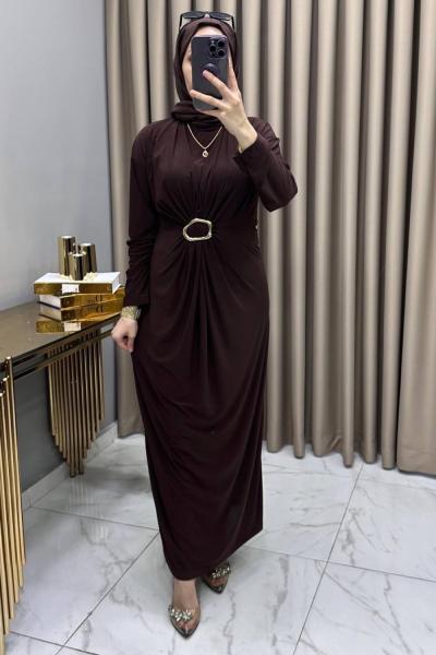 Bircan Elbise Kahve  Kahverengi