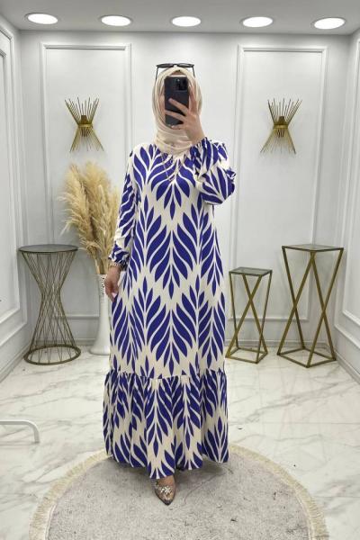 Buket Elbise Mavi  Mavi