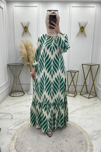 Buket Elbise Yeşil  Yeşil