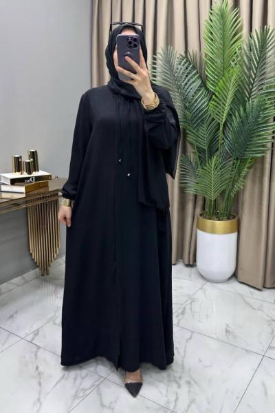 Burçin Ferace Siyah Siyah