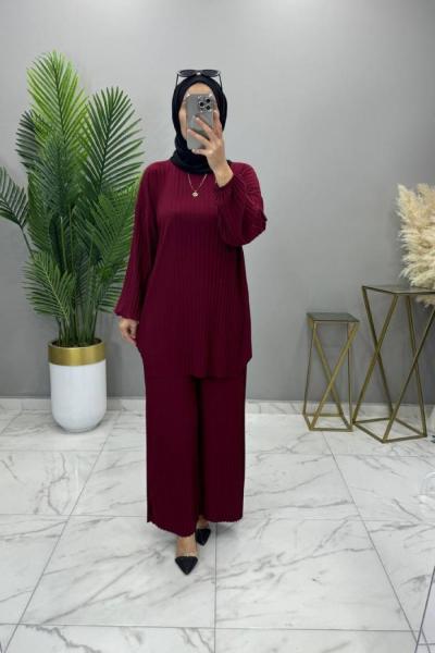 Burçin Takım Bordo Bordo