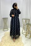 Burcu Şifon Elbise-Siyah