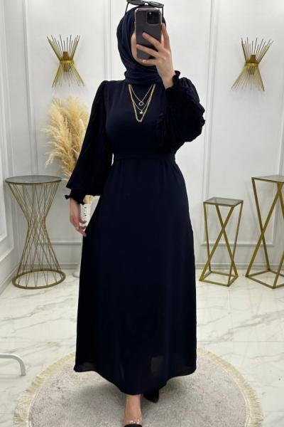 Buse Elbise Lacivert  Lacivert