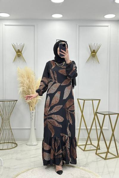 Büşra Elbise Siyah Siyah