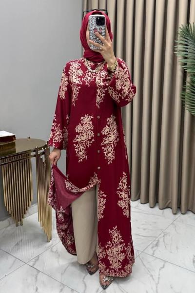 Cansu Takım Bordo Bordo